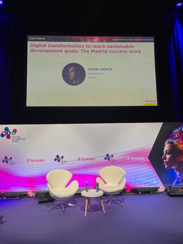 image MWCC participates in DES2024 through the presentation ‘Digital transformation to reach sustainable development goals: The Madrid success story’.