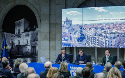 imagen MWCC presente en la presentación de la oficina del Plan General, la cual diseñará el Madrid del futuro